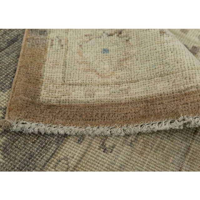 Oushak Square Rug 3'2" x 3' #21345 For Sale In Houston - Image 6 of 8