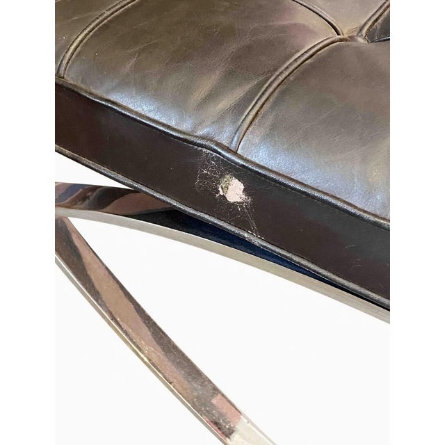 Knoll 1990s Authentic Knoll Mies Van Der Rohe Barcelona Chair For Sale - Image 4 of 9