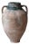 19th Century Balkan Terracotta Jar with Green Drip Glaze For Sale