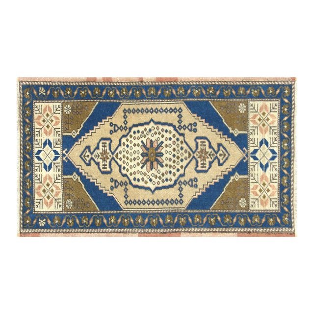 1960s Turkish Oushak Yastic Rug For Sale