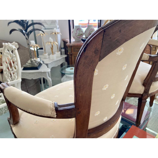 French 18th Century Hand Carved Fauteuil Chairs - a Pair For Sale - Image 12 of 12