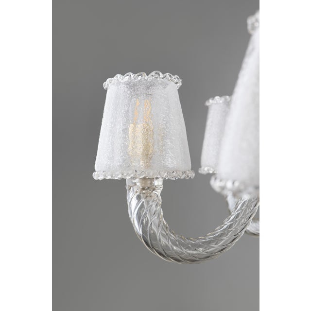 Large Art Deco Murano Glass Chandelier by Ercole Barovier for Barovier & Toso, 1940s For Sale - Image 11 of 18