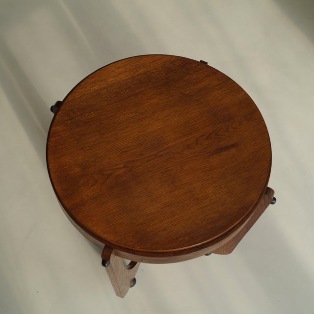 Black Amsterdam School Side Table by Genneper Molen, 1920s For Sale - Image 8 of 13