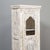 White Narrow Cabinet From Reclaimed Antique Architectural Elements For Sale - Image 4 of 10
