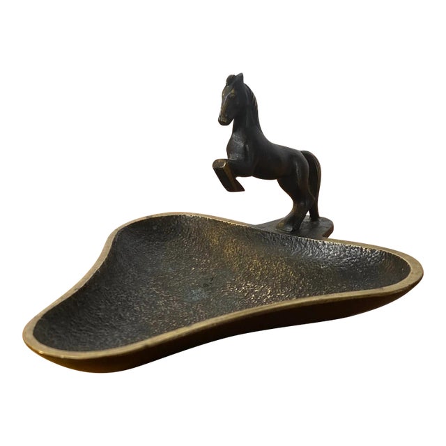 1950s Brass Blackened Richard Rohac Ashtray Vienna, Austria For Sale