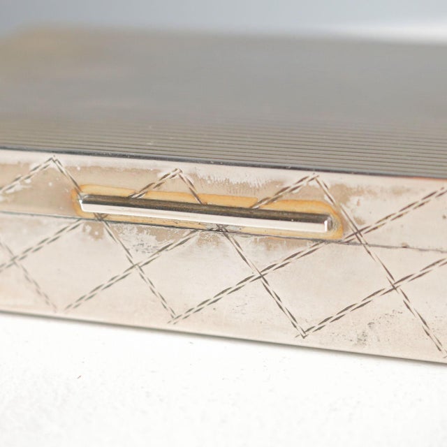 Metal Firenze Silver Box with Chisel and Burin For Sale - Image 7 of 9