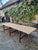 Antique French Folding Garden Table Set with Benches, Pine and Chestnut, 1890s, Set of 3 For Sale - Image 11 of 18