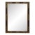 Vintage Italian Black & Gold Wall Mirror For Sale