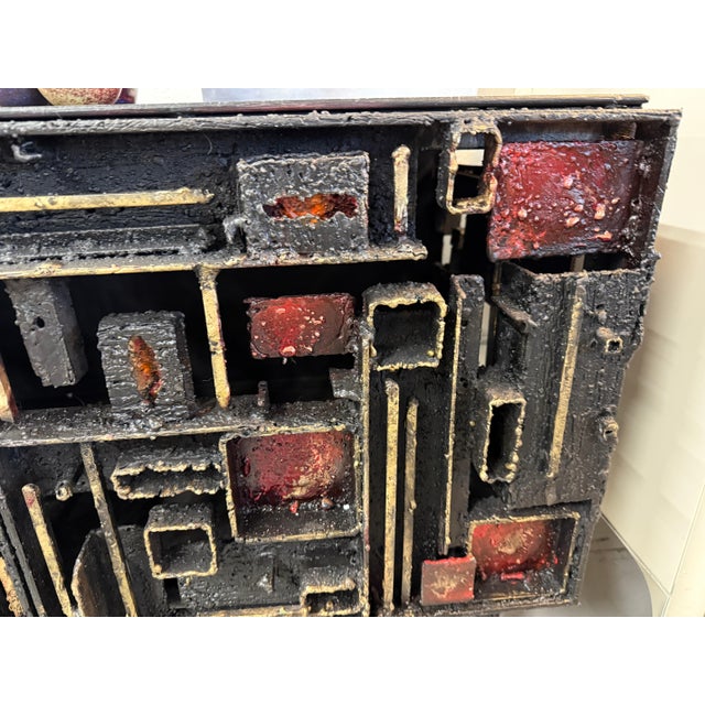 James Bearden Steel, Enamel and Bronze Cabinet, Attributed For Sale - Image 9 of 18