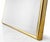 1990s Hollywood Regency Thin Brass Frame Wall Mirror For Sale - Image 5 of 8
