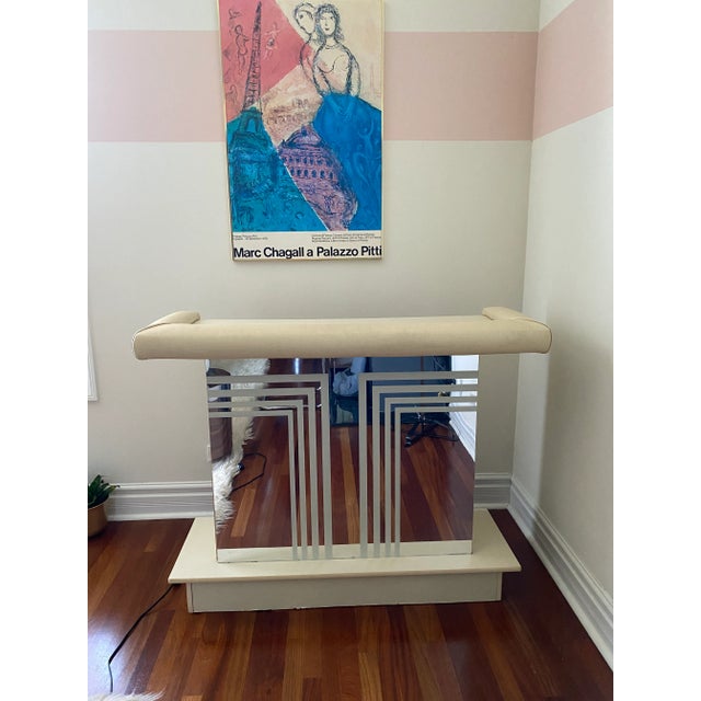 Postmodern Vintage 1980s Mirrored Bar For Sale - Image 3 of 8