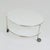 Mid-Century Strind Coffee Table in White Glass and Nickel-Plated Steel by Ehlén Johansson for Ikea, Sweden, 1990s For Sale - Image 5 of 13