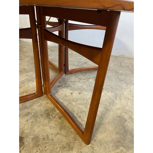 Peter Hvidt & Orla Molgaard Drop Leaf Danish Modern Dining Table For Sale - Image 12 of 12