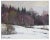 Alfejs Bromults, Forest Edge at Winter, 1983, Oil on Cardboard For Sale