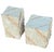 Postmodern Postmodern Tessellated Pink Marble and Beige Stone Pedestal Set For Sale - Image 3 of 9
