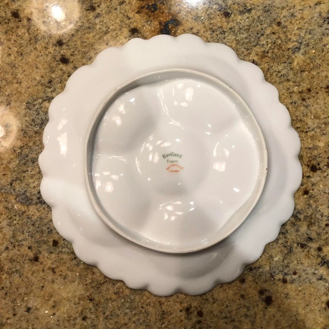 Theodore Haviland Late 20th Century Haviland Limoges Porcelain Oyster Plate For Sale - Image 4 of 5
