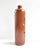 Antique Brown Stoneware Gin Bottle With Painted Revolutionary Soldier For Sale - Image 4 of 11