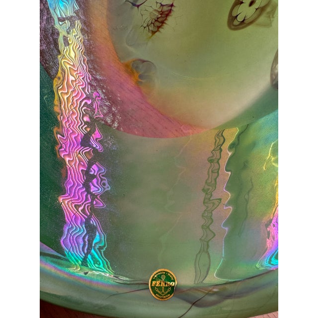 Murano Impressive Italian Murano Glass Bowl For Sale - Image 4 of 7