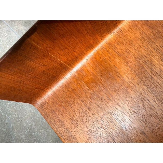 Rare Vintage 1950’s Florence Knoll Architectural Letter Tray of Molded Walnut Plywood For Sale - Image 11 of 12