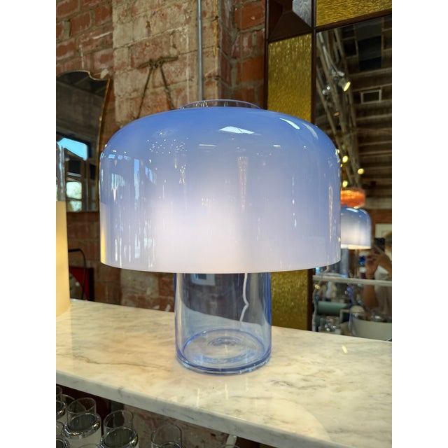 Carlo Nason 1970s Lt226 Murano Glass Table Lamp by Carlo Nason for Mazzega, Italy For Sale - Image 4 of 9