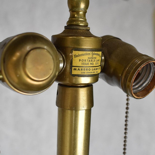 The Marbro Lamp Company Hollywood Regency Marbro Lamp Company Tall Crystal Glass Lamps - a Pair For Sale - Image 4 of 5