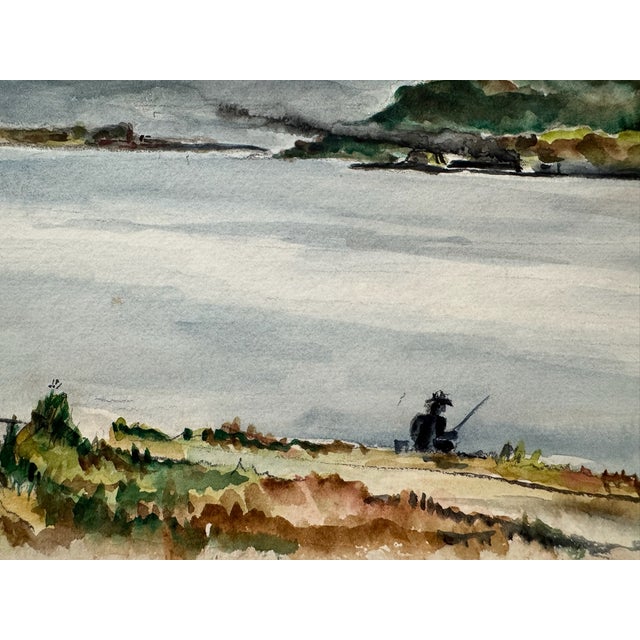 Original watercolor on paper by Henry Emil Salloch, also known as Heinz Emil Salloch, the German-born American artist and...