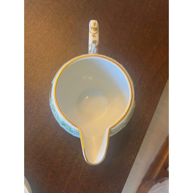 Herend Sugar and Creamer in Excellent Condition Sugar is Indian basket 4.5” x 2.5”h, creamer is Chinese bouquet 6” x 3.5”...