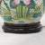 Vintage Famille Rose Porcelain Vase Lamp With Pink Lotus Blossom and Water Lily Motif For Sale - Image 9 of 14