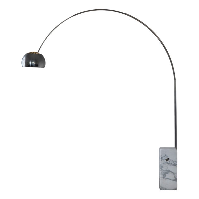 Arco Floor Lamp by Achille and Piergiacomo Castiglioni for Flos, 1960s For Sale