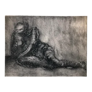 1976 Susan Pickens Nude Collograph