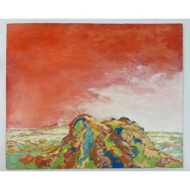 Contemporary Expressionist Rocky Coastal Landscape Painting For Sale In Seattle - Image 6 of 7