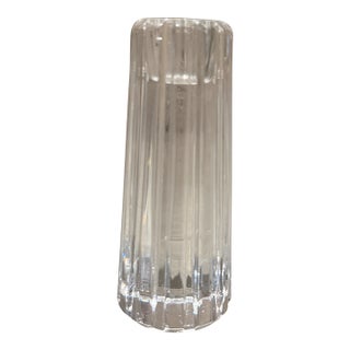 Tiffany & Co. Atlas Crystal Candlestick Holder Vintage Modern For Sale