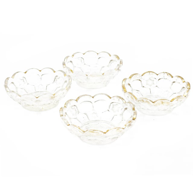 Mid-Century Modern Cut Crystal German Bowls - 4 Pieces For Sale - Image 4 of 4