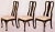 1980s Chinoiserie Black Lacquer Dining Chairs in the Style of Drexel- Set of 6 For Sale In Miami - Image 6 of 13