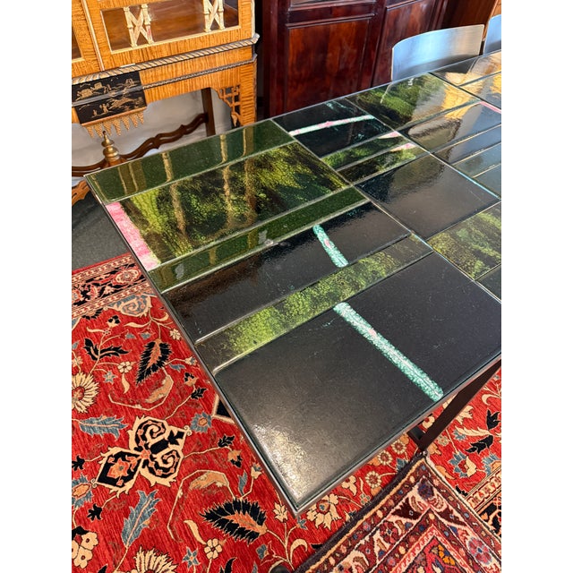 Marella Ferrera for Paola Lenti Sciara Lava Stone Tile Dining Table For Sale - Image 9 of 15