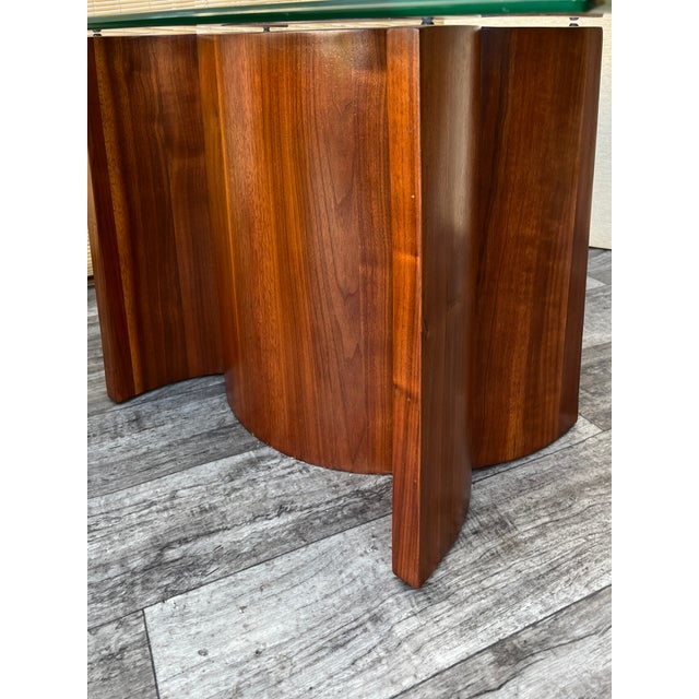 Brown Mid- Century Modern Scandinavian-Style Bent Wood Side Tables With Glass Tops. Circa 1960s For Sale - Image 8 of 18