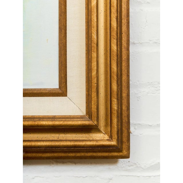 “Splash” by Margarette Singer, Large Mid-Century Abstract Floral Oil Painting For Sale - Image 10 of 12