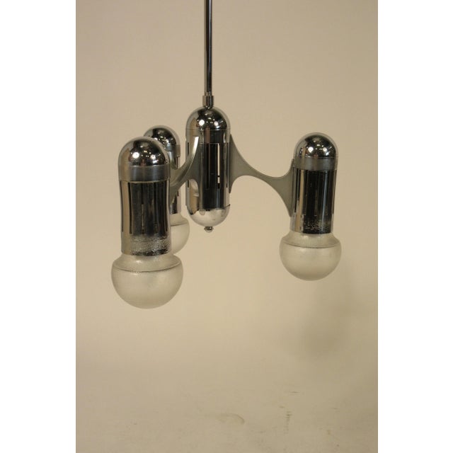 1970s Chrome Machine Age Style Fixture For Sale - Image 12 of 13