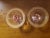 Pair Vintage Pink Depression Glass Tapered Candle Holders Gilded Floral Scroll Design For Sale In New Orleans - Image 6 of 6