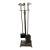 Neoclassical Brass Duck Heads Fireplace Tool Set For Sale