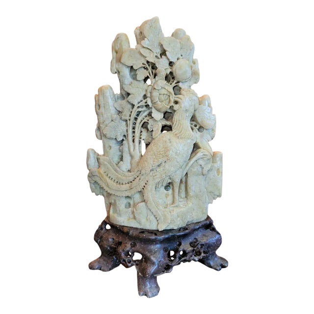 20c Medium Chinese Soapstone Carving For Sale