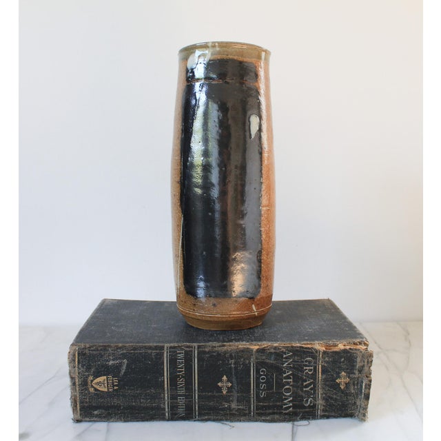 Vintage Studio Art Pottery Vase For Sale - Image 4 of 9