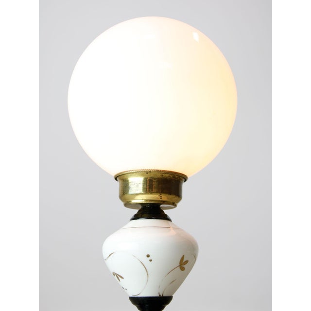Mid-Century Modern Mid-Century Italian Brass and Ceramic Table Lamp, 1960s For Sale - Image 3 of 8