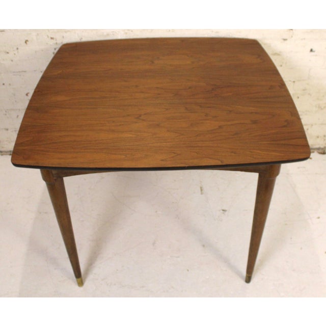 Wood Mid 20th Century Expanding Walnut Dining Table by the Jefferson Wood Working Co. For Sale - Image 7 of 14