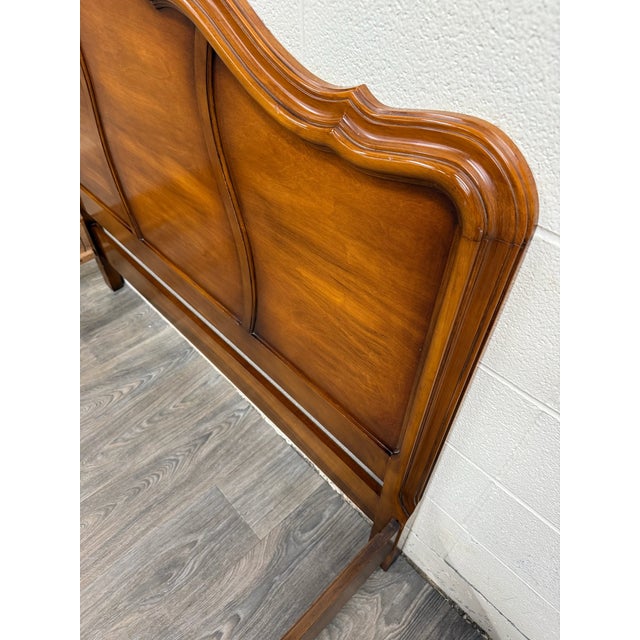 Vintage Full Size White Furniture Company French Provincial Bed For Sale - Image 11 of 18