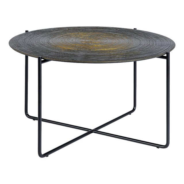 Concentric Gold Isola 600 Coffee Table by Disain1971 For Sale