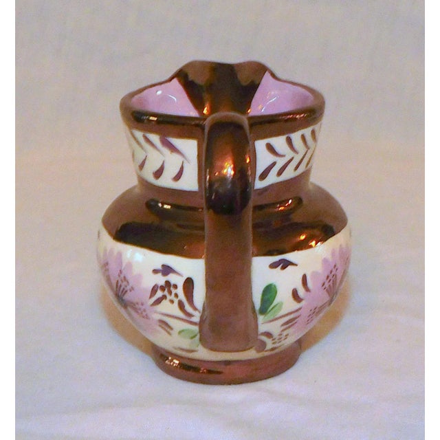 Vintage Copper Lustre Creamers - Set of 2 For Sale - Image 10 of 13