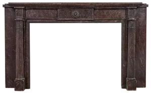 Faux Porphyry Marble Impressive Adams Mantlepiece, 1960s