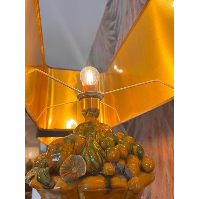 1950s Glazed Ceramic Leaning Rams Table Lamps, 1950s, Set of 2 For Sale - Image 5 of 11