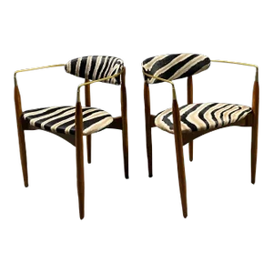 1950s Dan Johnson Viscount Chairs for Kodawood - a Pair